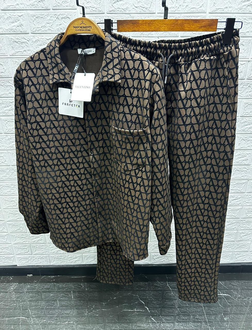 VLTN BROWN TRACKSUIT